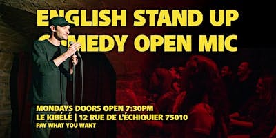 English Stand Up Comedy - Open Mic logo
