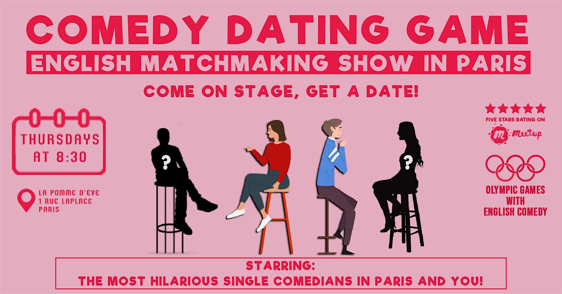 English Comedy: The Dating Game - A Matchmaking Show in Paris logo