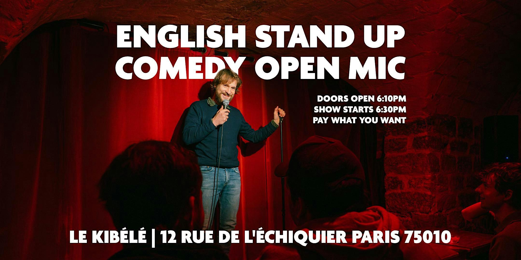 English Stand Up Comedy - Open Mic logo