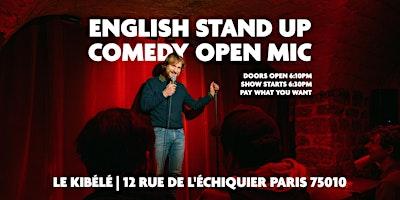 English Stand Up Comedy - Open Mic logo