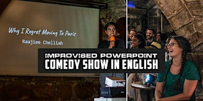 English Improvised PowerPoint Comedy Show logo